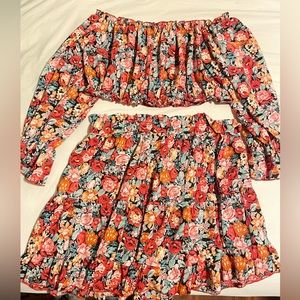 XL Floral 2-piece set (Shein)